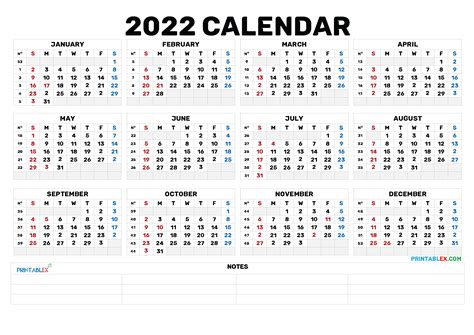 20220 Calendar